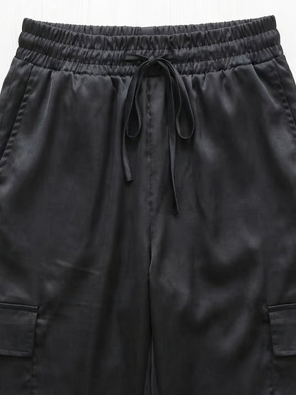 Damen Jogger-Hose mit Cargo-Taschen und modernem Schnitt – Stilvolle Freizeithose für Alltag und City-Looks