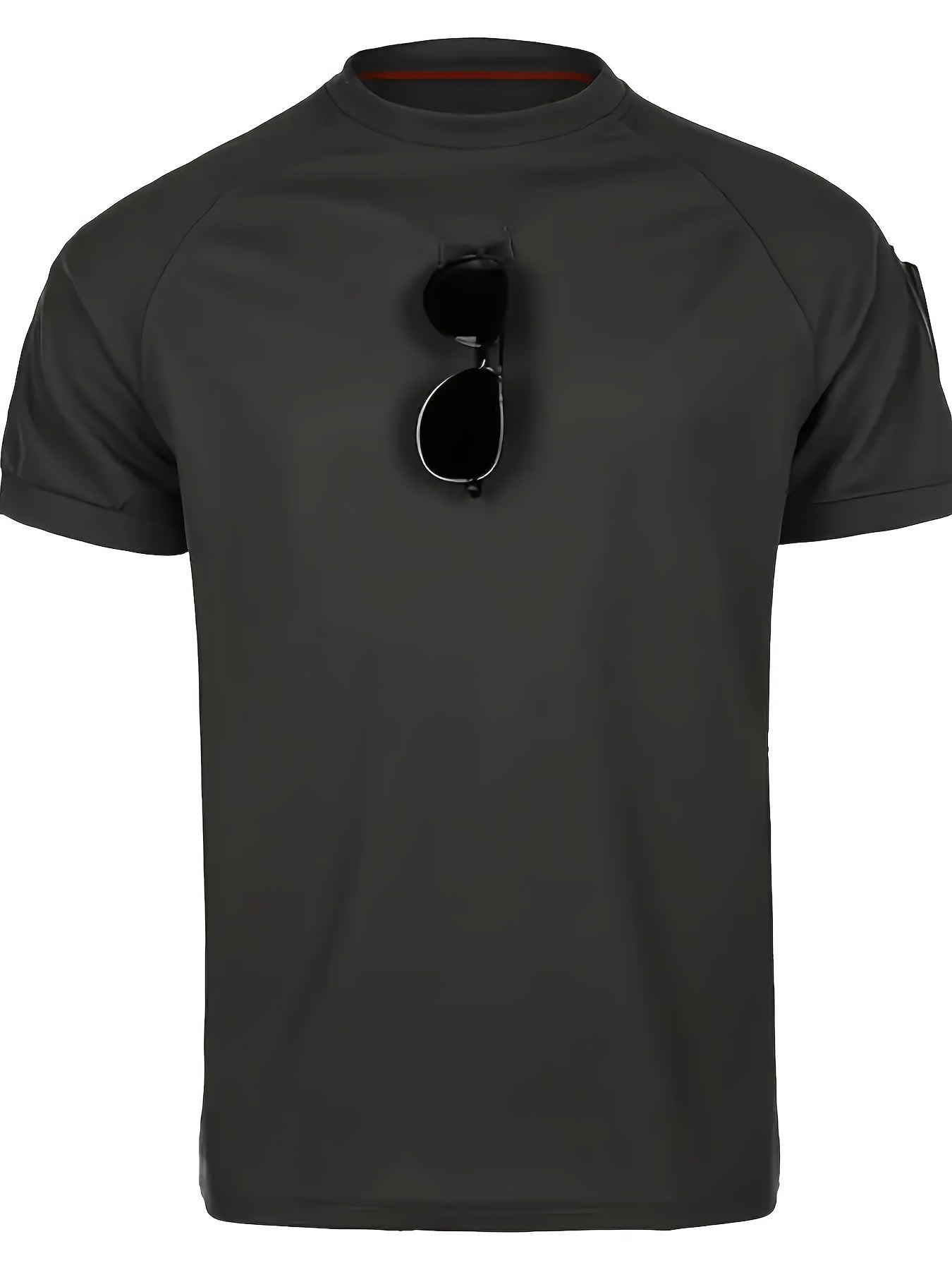 Herren Taktisches Kurzarmshirt mit Schultertaschen und Patch-Flächen – Outdoor & Einsatz