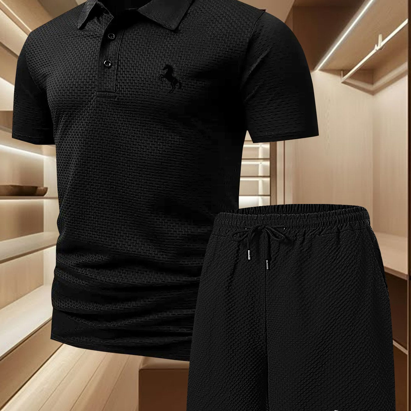 Herren Polo Set mit Shorts – Elegantes Freizeit-Outfit für Alltag und sportliche Aktivitäten