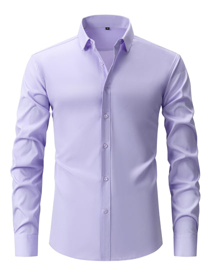 Herren Business-Freizeit Hemd Slim Fit – Elegantes Langarmhemd für Büro und Alltag
