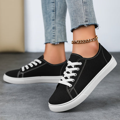 Damen Freizeit-Sneaker mit Schnürung – Bequeme Alltags-Schuhe im modernen Stil
