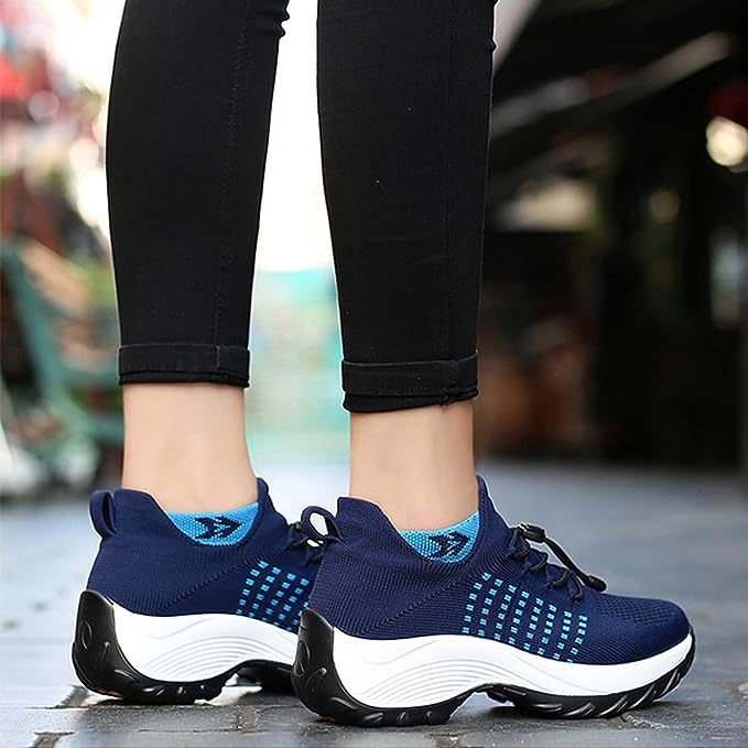 Damen Orthopädische Komfort-Sneaker für Alltag und Fitness – Atmungsaktive Turnschuhe mit rutschfester Sohle