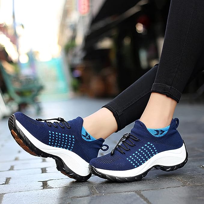 Damen Orthopädische Komfort-Sneaker für Alltag und Fitness – Atmungsaktive Turnschuhe mit rutschfester Sohle