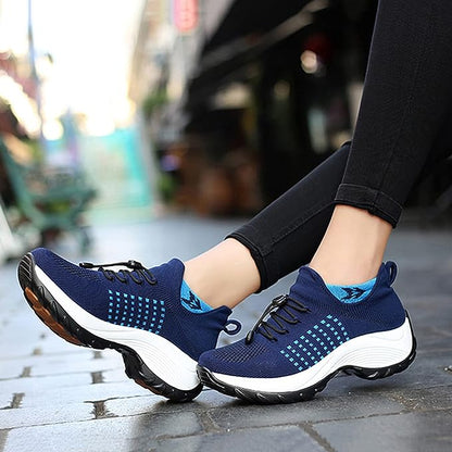 Damen Orthopädische Komfort-Sneaker für Alltag und Fitness – Atmungsaktive Turnschuhe mit rutschfester Sohle