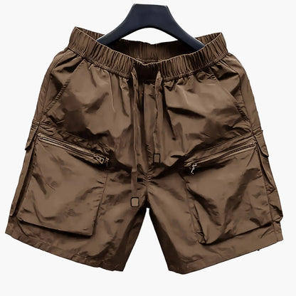 Herren Cargo Shorts mit großen Taschen und Reißverschlüssen – Urban Freizeitstil