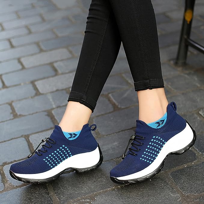 Damen Orthopädische Komfort-Sneaker für Alltag und Fitness – Atmungsaktive Turnschuhe mit rutschfester Sohle