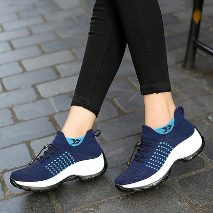 Damen Orthopädische Komfort-Sneaker für Alltag und Fitness – Atmungsaktive Turnschuhe mit rutschfester Sohle
