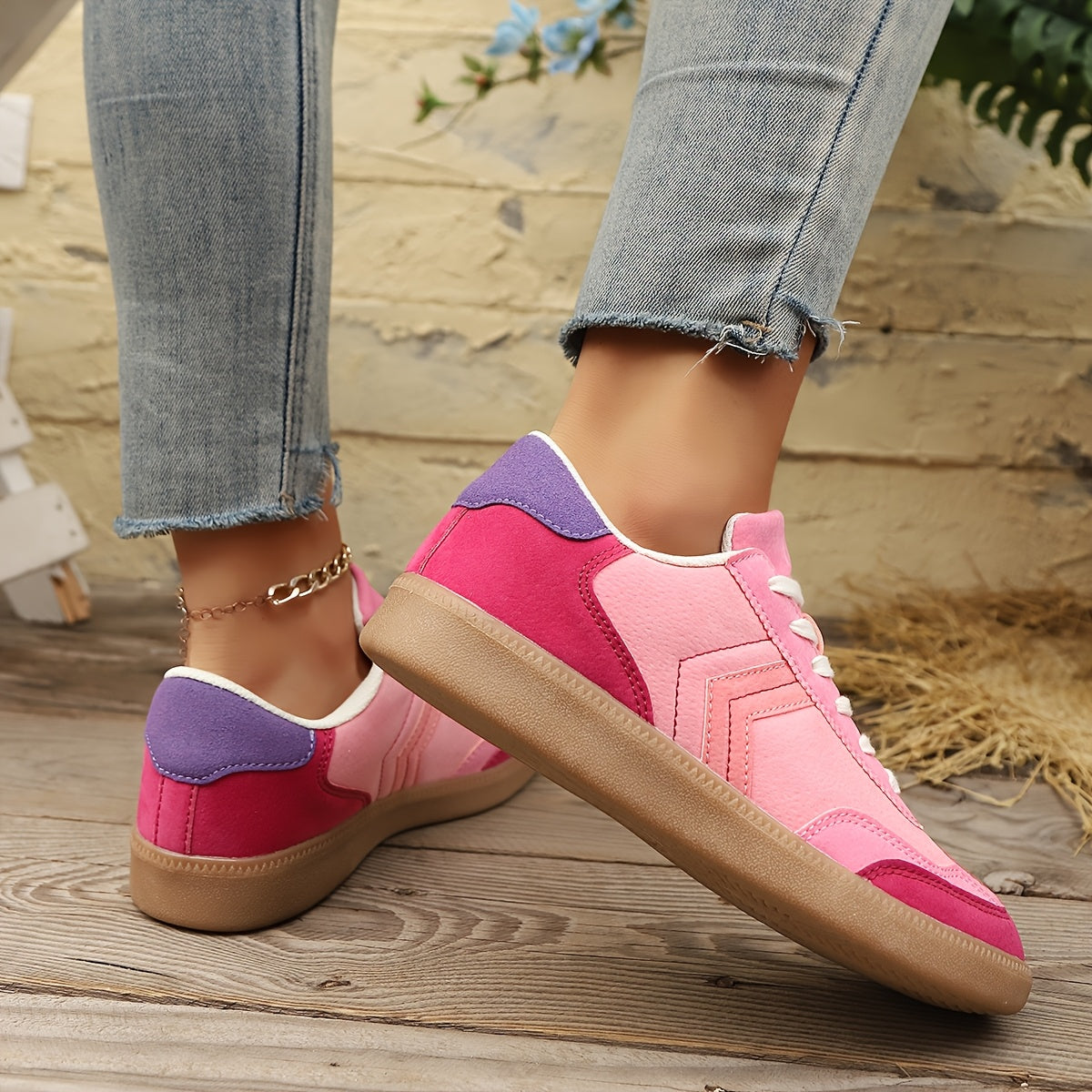 Damen Retro Sneaker – Bequeme Freizeitschuhe für Alltag und Streetstyle