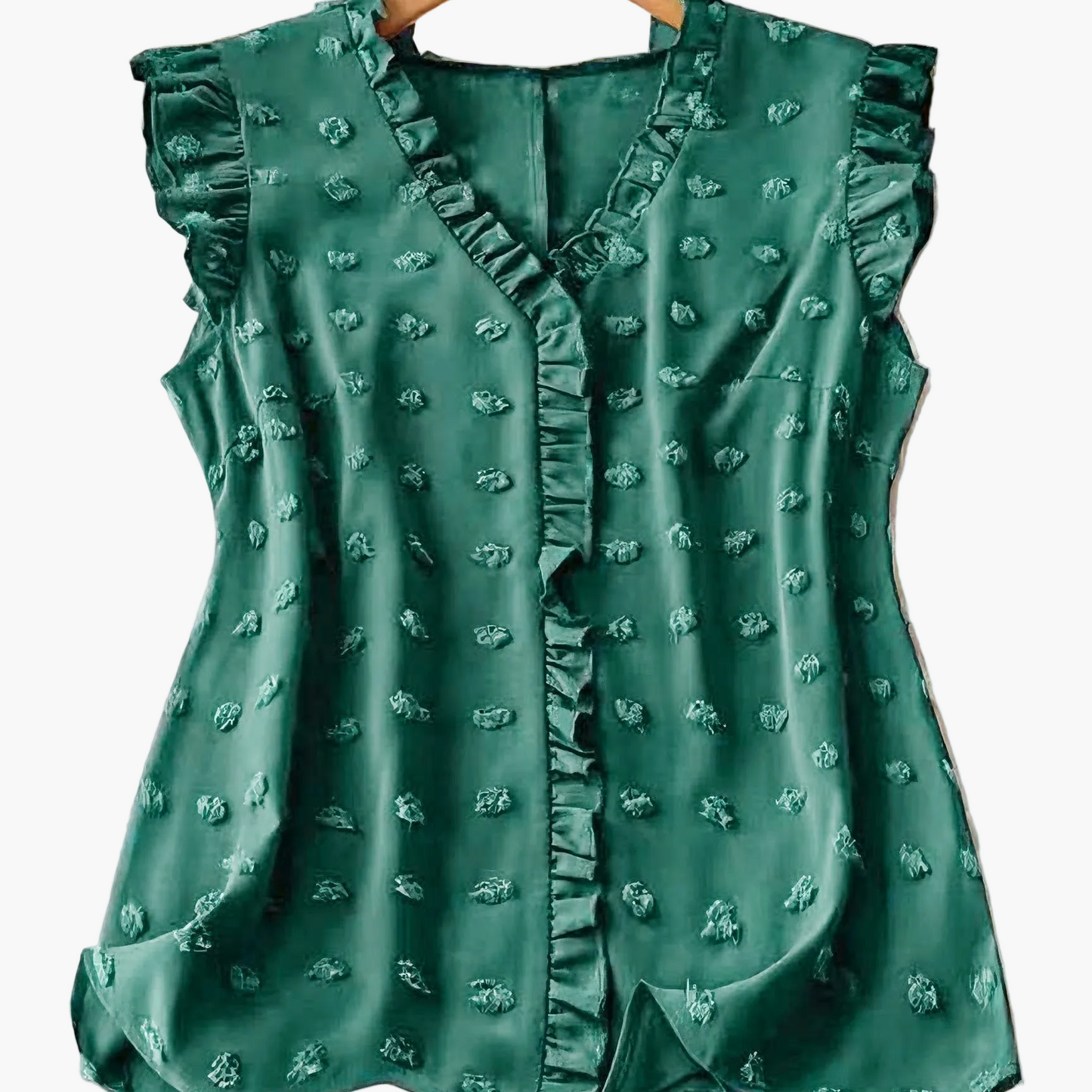 Damen Bluse Elegant mit Rüschen und Kurzarm – Perfekt für Freizeit und Büro