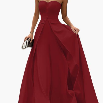 Damen Abendkleid Elegant Bandeau Stil für festliche Anlässe und Gala