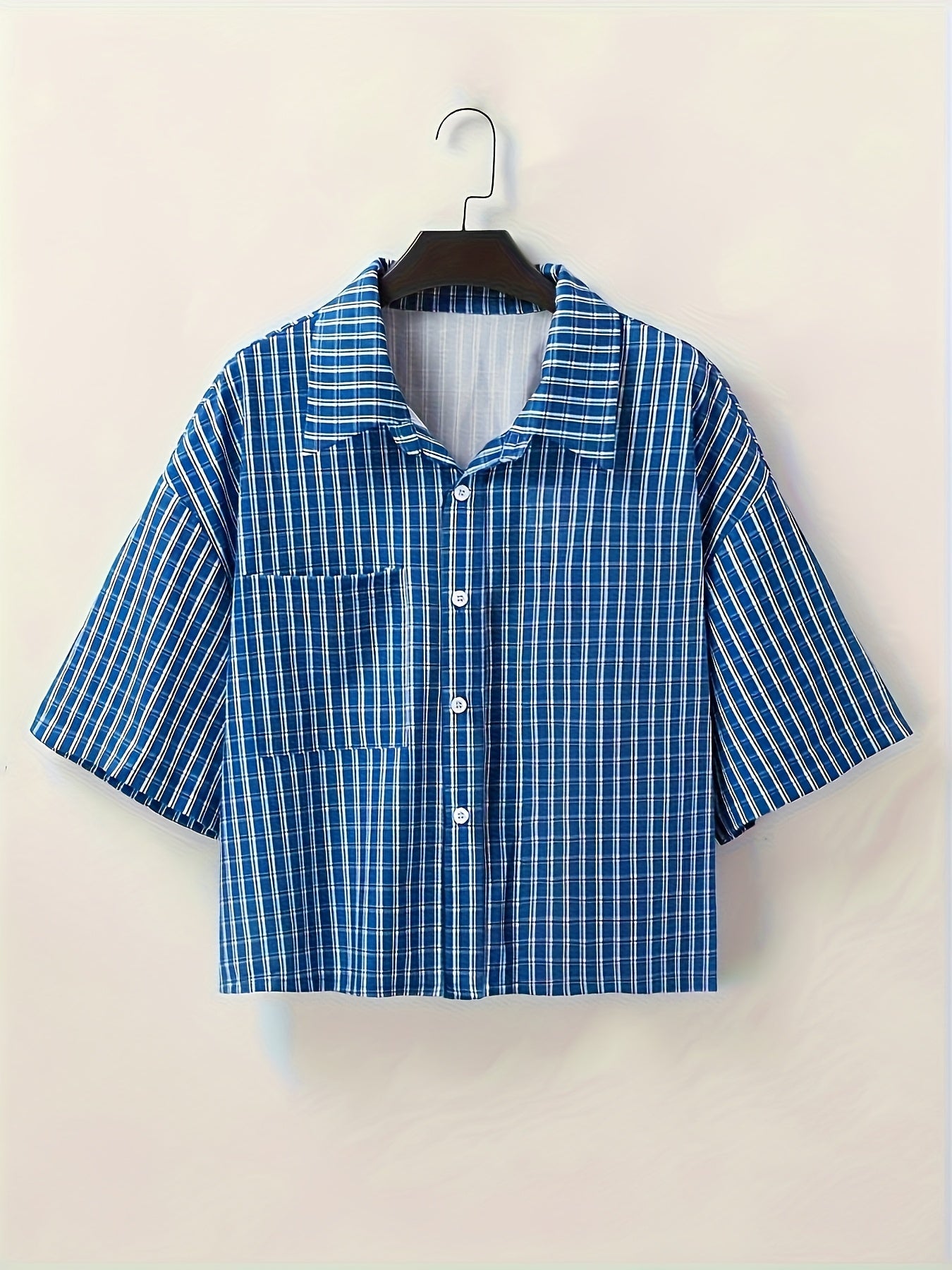 Herren Kurzarm-Hemd im modernen Streetstyle Look – Lässiges Oversize Design für Alltag und Freizeit