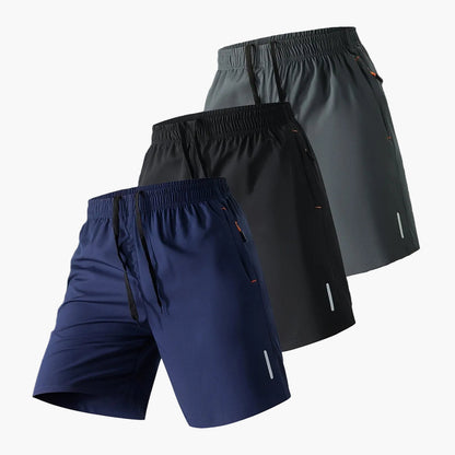 Herren Fitness Sportshorts 3er Pack – Training & Workout Shorts für das Fitnessstudio