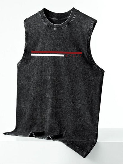 Herren Streetwear Tanktop mit modernem Print und lässigem Schnitt