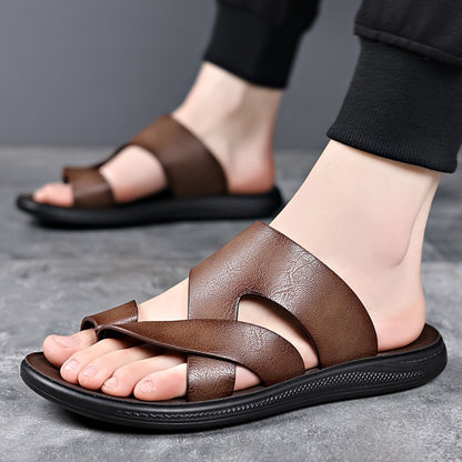 Herren Komfort-Sandalen für Alltag und Freizeit – Bequeme Slip-On Pantoletten mit sportlichem Design
