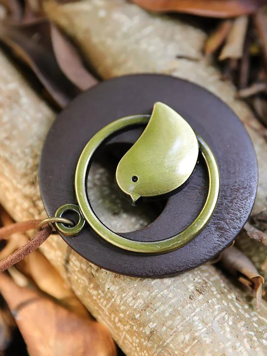 Unisex Vintage Halskette mit Retro-Vogelanhänger – Statement Schmuck für besondere Anlässe