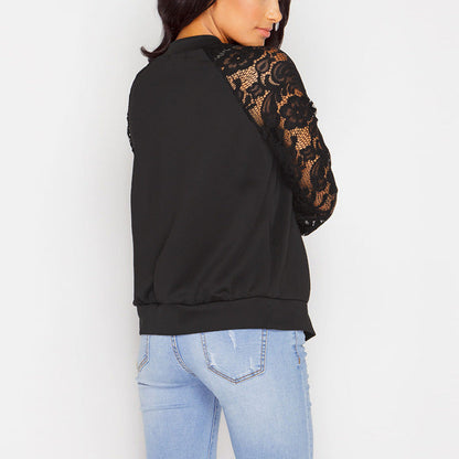 Kim – Damen-Bomberjacke mit Spitze