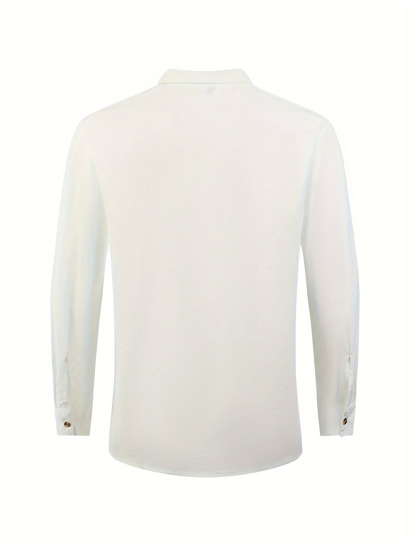 Herren Stehkragen Hemd Elegant Freizeit Langarm Modernes Design