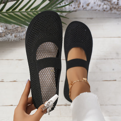 Damen Mary Jane Lauf- und Freizeitschuhe mit Belüftung und bequemer Passform