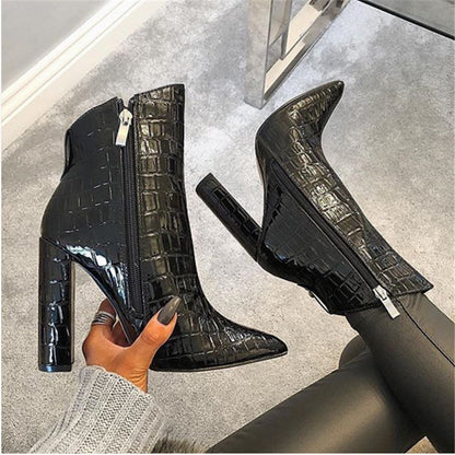 Kathryn – Lederstiefeletten mit Absatz für Damen