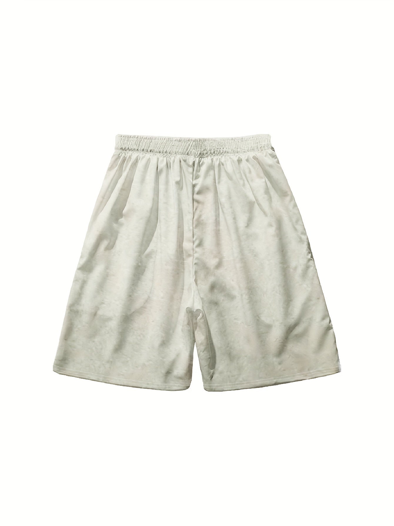 Herren Freizeitshorts mit Ethno-Muster und künstlerischem Flötenspieler-Motiv – Ideal für Sommer und Strand