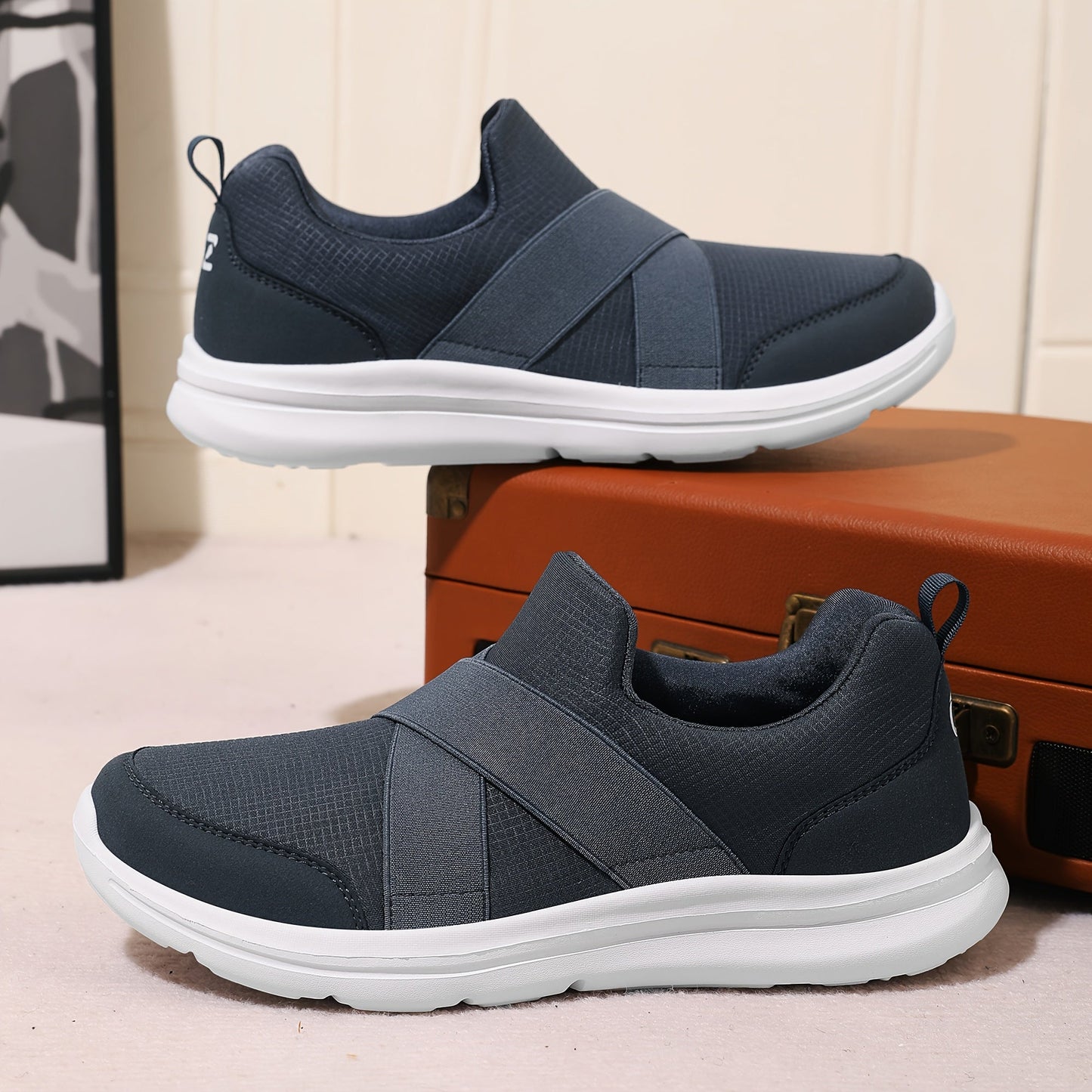 Herren Slip-On Freizeitschuhe – Bequeme Walking Sneaker für Alltag & Freizeit