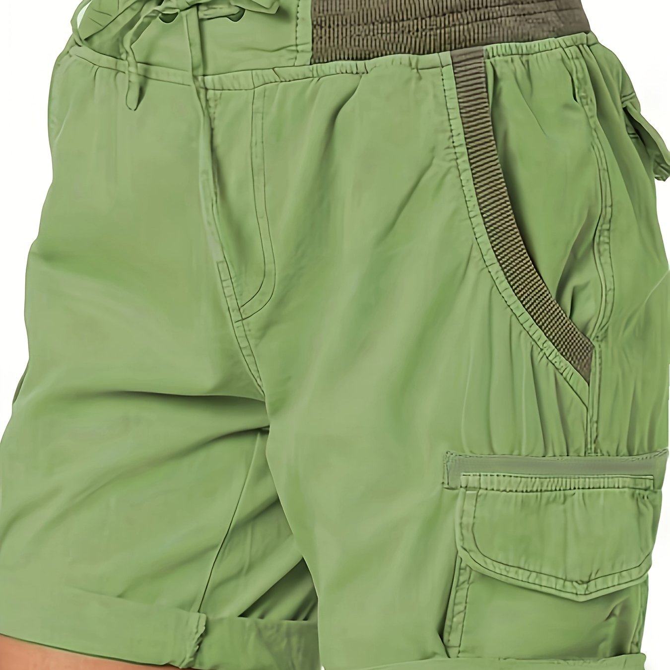 Damen Cargo-Bermuda Shorts mit Kordelzug – Bequemer Freizeit-Style für Sommer & Alltag