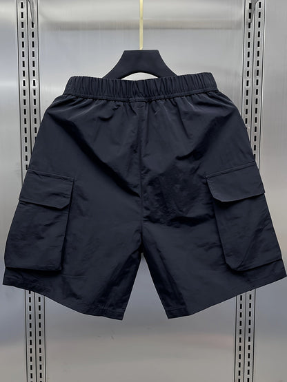 Herren Utility Cargo Shorts mit Reißverschlusstaschen – Funktionale Freizeitshorts für Outdoor & Urban Style