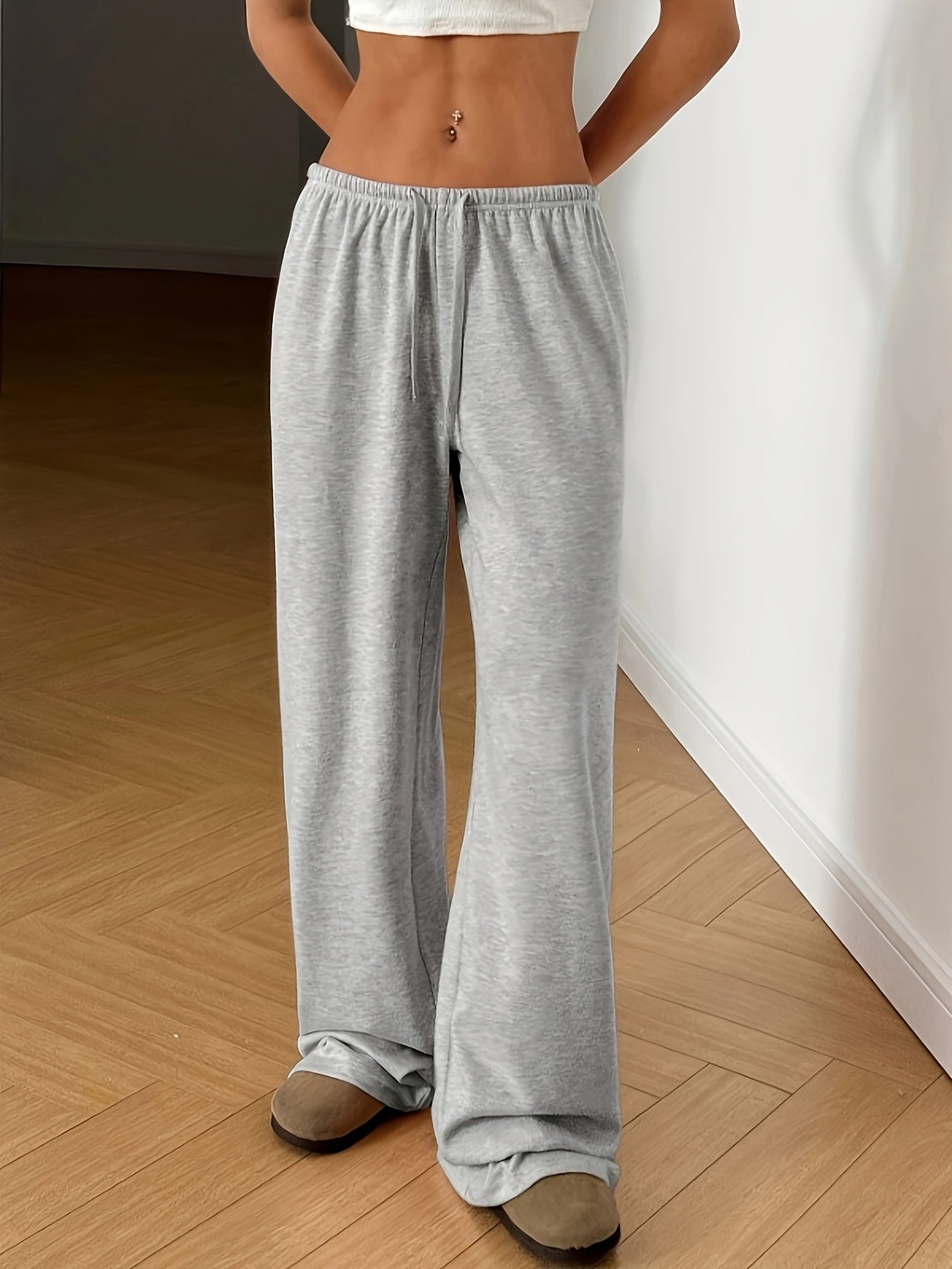 Damen Weite Loungehose mit Elastikbund – Entspannter Freizeitstil