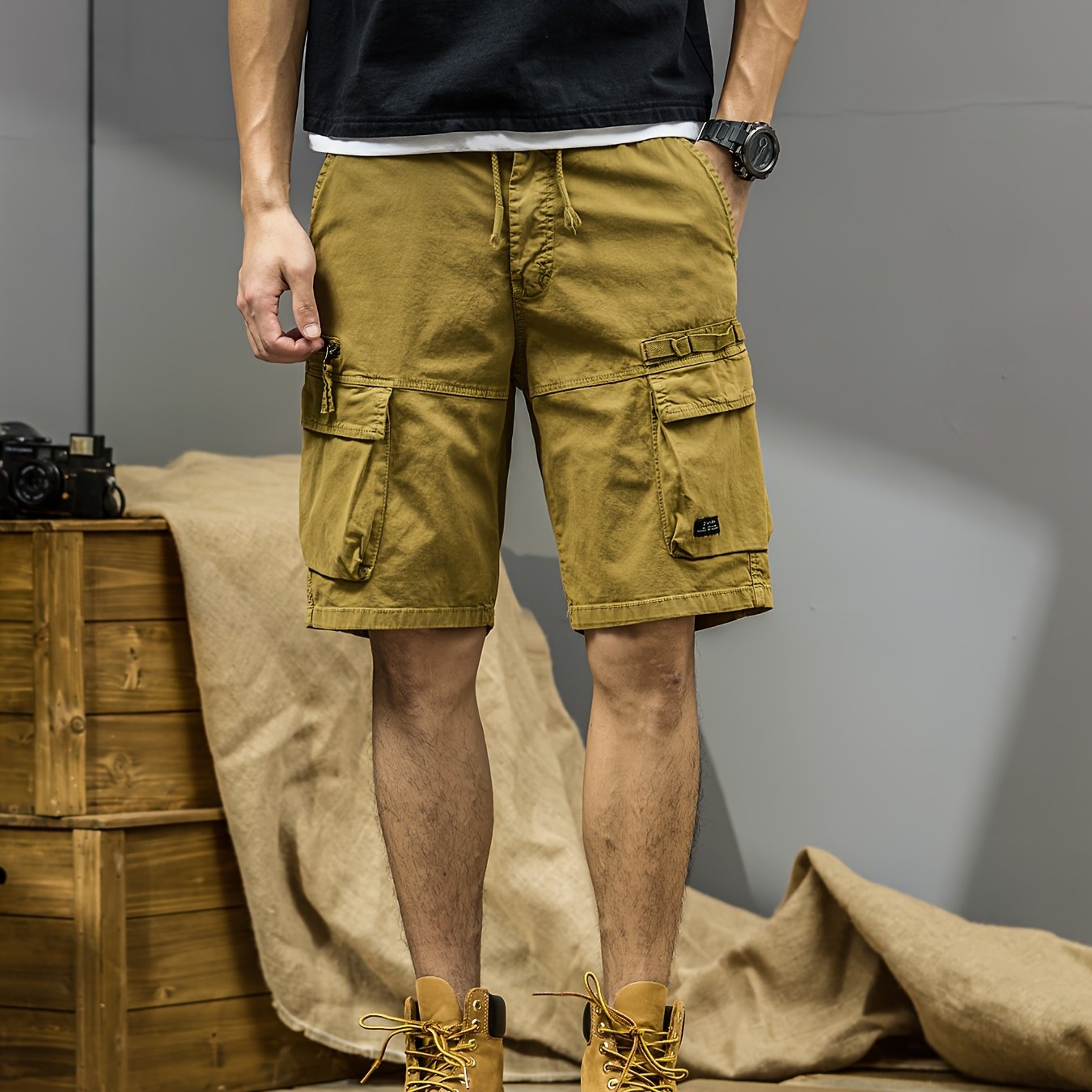 Herren Cargo-Shorts mit vielen Taschen und sportlichem Freizeitstil