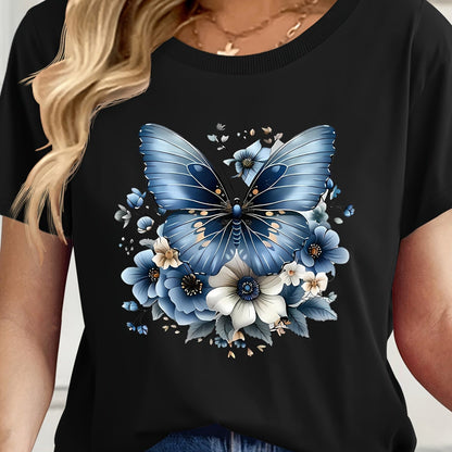 Damen Basic T-Shirt im Casual-Stil für Alltag und Freizeit