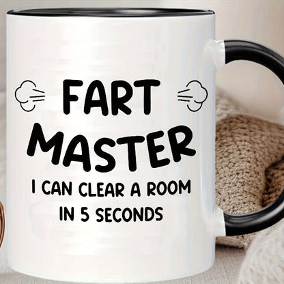 Lustige Vatertags-Tasse für Männer – Fart Master Spruch, witziges Geschenk für Väter