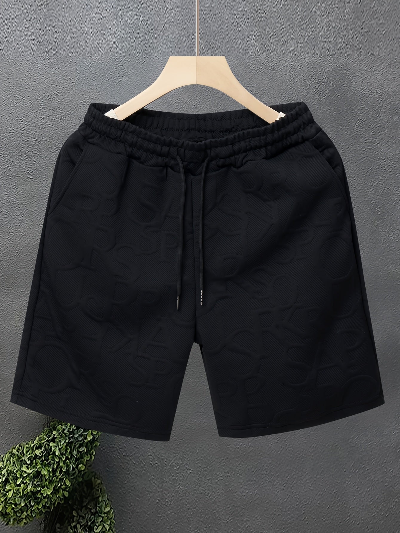 Herren Freizeits-Shorts mit geprägtem Muster für stilvolle Freizeit und Sport
