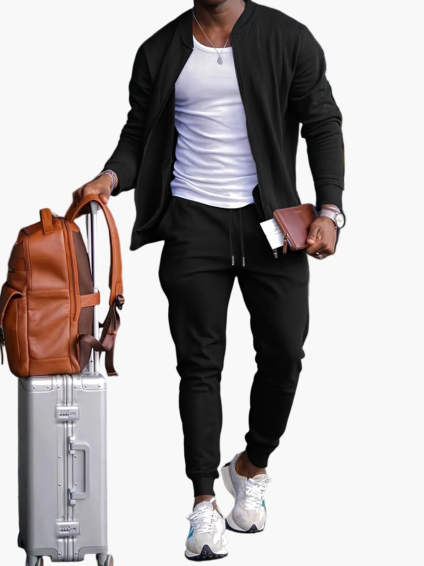 Herren Trainingsanzug Set – Sportlicher Freizeitanzug für Fitness, Reisen & Alltag