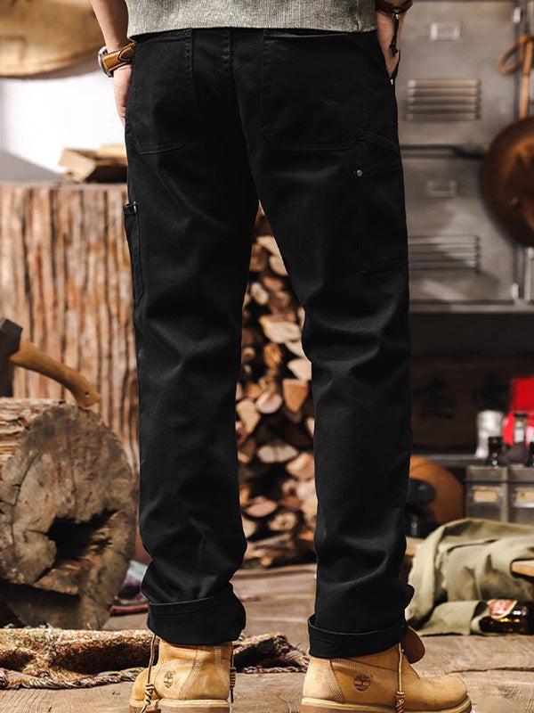 Herren Arbeits- und Outdoor-Hose im Utility-Style – Robuste Freizeithose mit geradem Bein für Arbeit, Alltag und Abenteuer
