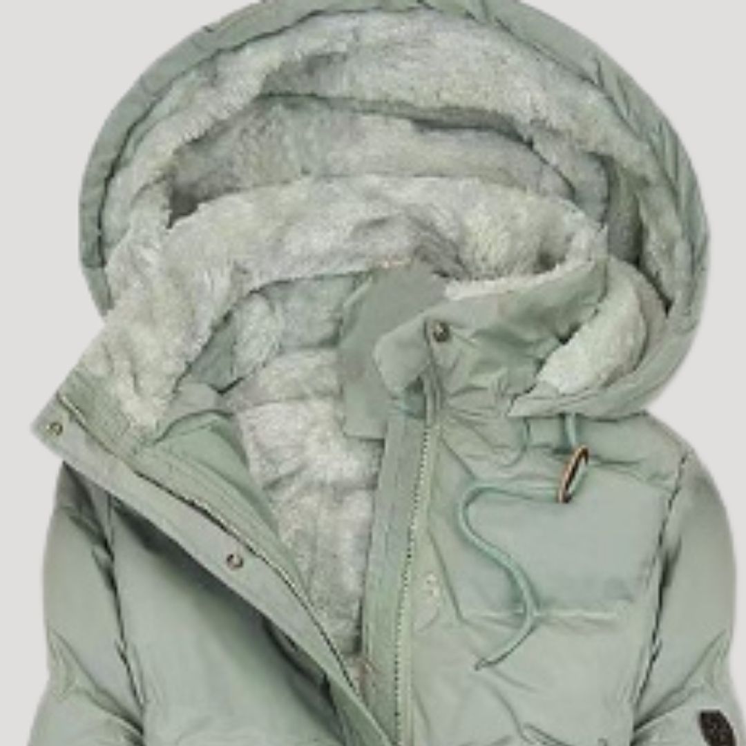 Damen Wintermantel mit Kapuze und Kunstfellfutter – Langer, warmer Parka für Alltag und Outdoor
