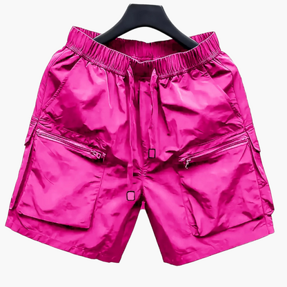 Herren Cargo Shorts mit großen Taschen und Reißverschlüssen – Urban Freizeitstil