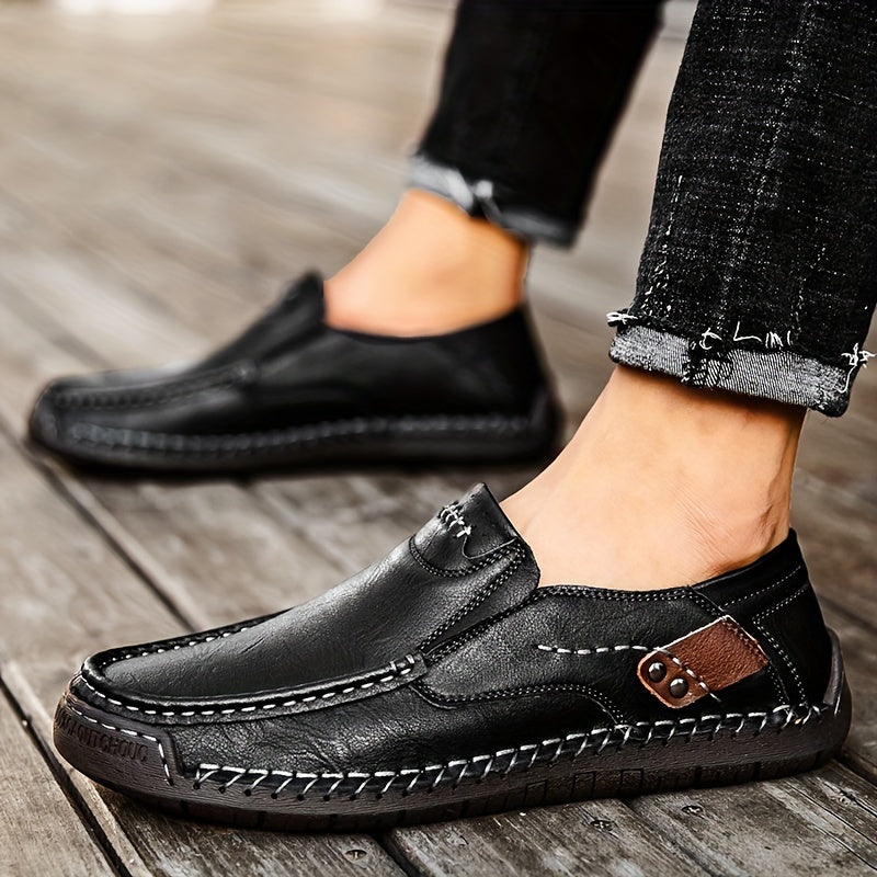 Herren Mokassin-Slipper – Bequeme Vintage-Slipper für Alltag und Freizeit