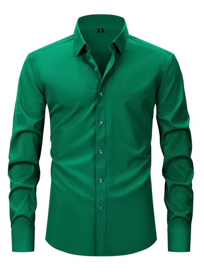 Herren Business-Freizeit Hemd Slim Fit – Elegantes Langarmhemd für Büro und Alltag
