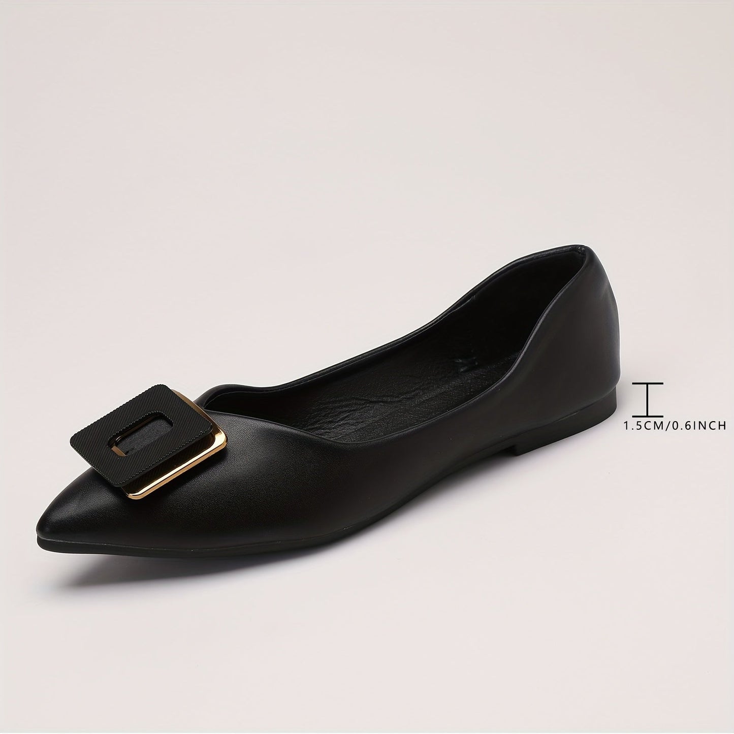 Damen Elegante Spitzenschuhe mit Schnalle – Klassische Flats für Büro und Alltag
