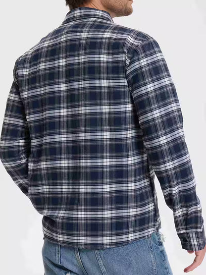 Herren Flanellhemd im karierten Casual-Look – Freizeit & Alltag