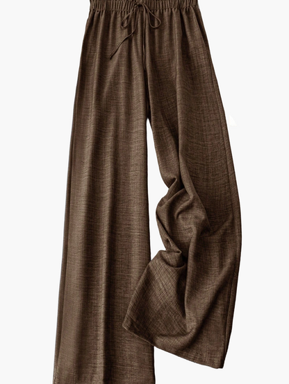 Damen Weite Freizeithose mit Kordelzug – Lässiger Look für Alltag & Urlaub