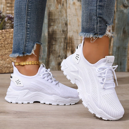 Damen Sneaker Atmungsaktiv Sportlich Freizeit Laufschuhe