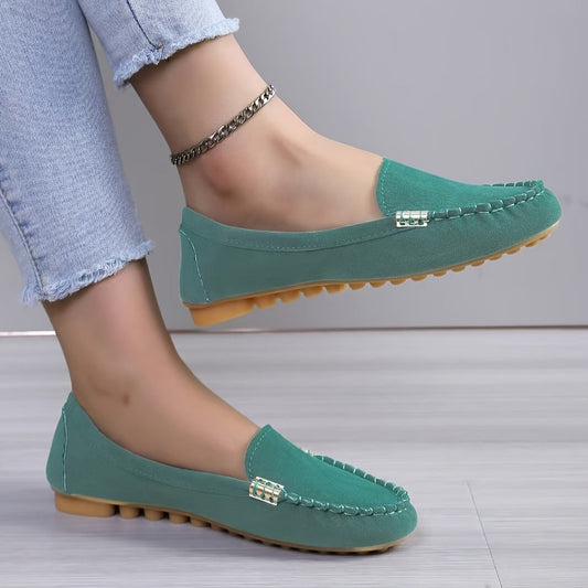 Damen Mokassin-Slipper – Bequeme Freizeitschuhe im eleganten Look