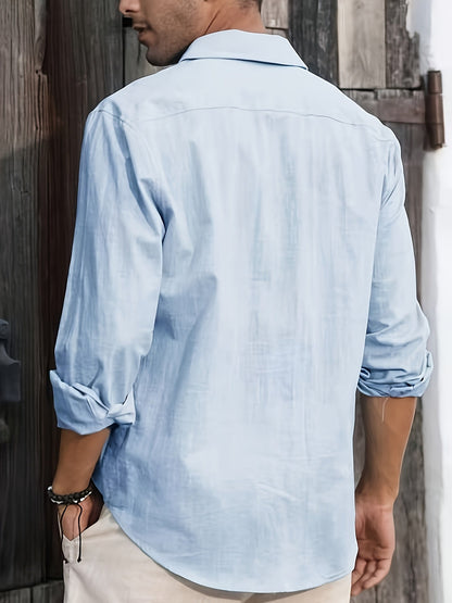 Herren Freizeit Hemd – Leichtes Sommerhemd, Lockerer Schnitt, Perfekt für Strand und Alltag
