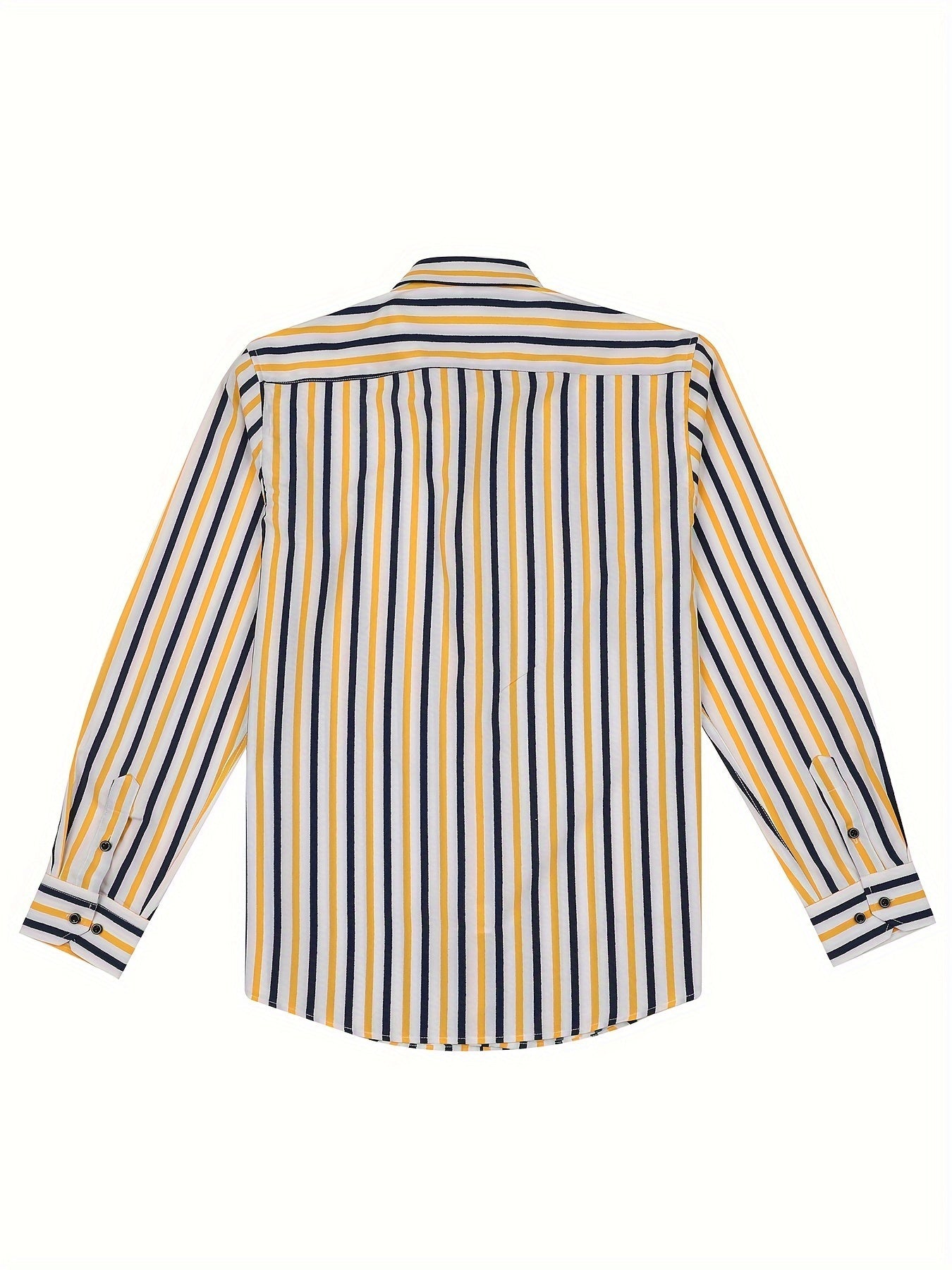 Herren Business-Freizeit Hemd mit modischen Streifen – Slim Fit, Langarm, Ideal für Büro und Alltag