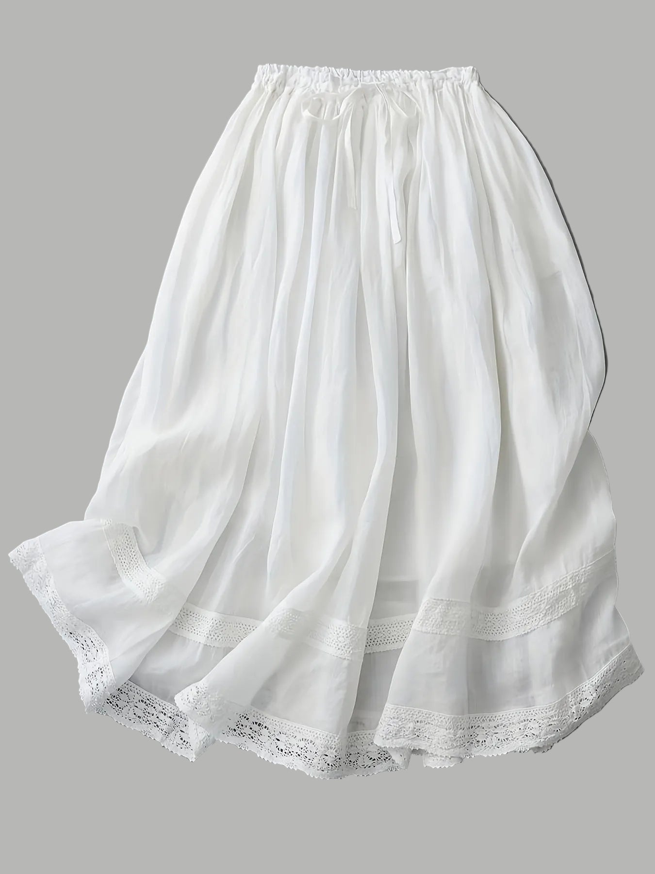 Damen Vintage Petticoat Unterrock mit Spitze – Romantischer Lagenlook für Kleider und Röcke