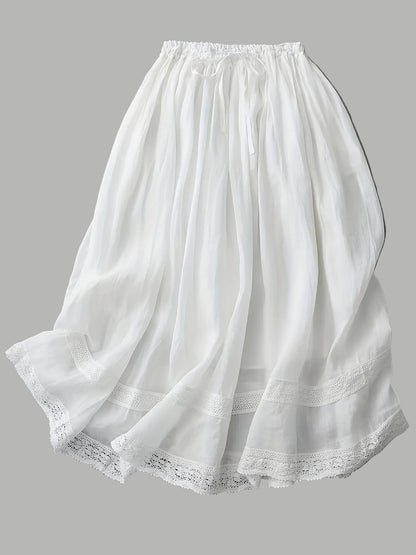 Damen Vintage Petticoat Unterrock mit Spitze – Romantischer Lagenlook für Kleider und Röcke