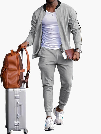 Herren Trainingsanzug Set – Sportlicher Freizeitanzug für Fitness, Reisen & Alltag