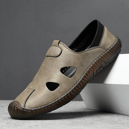 Herren Freizeitschuhe Sommer Slip-On mit Cut-Outs – Bequeme Alltagsschuhe für Herren