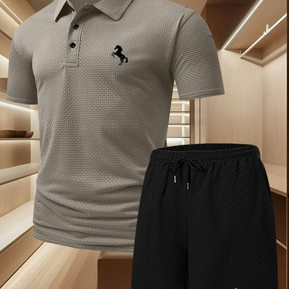 Herren Polo Set mit Shorts – Elegantes Freizeit-Outfit für Alltag und sportliche Aktivitäten